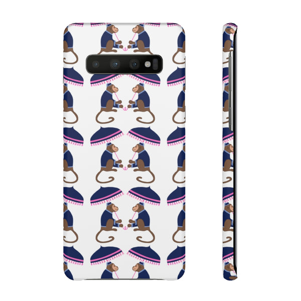 Monkey See Monkey Do Navy Phone Case