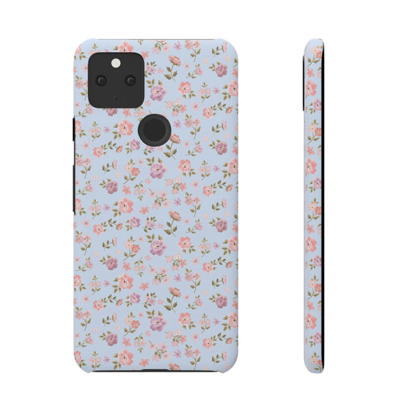 Loveshackfancy Shabby Chic Ditsy Floral Blue Phone Case