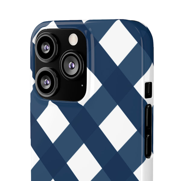 SLEEK Version Pretty Printing x Beautycounter Classic Navy Gingham Phone Case
