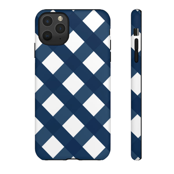 TOUGH Version Pretty Printing X Beautycounter Limited Edition Case Gingham Navy + White