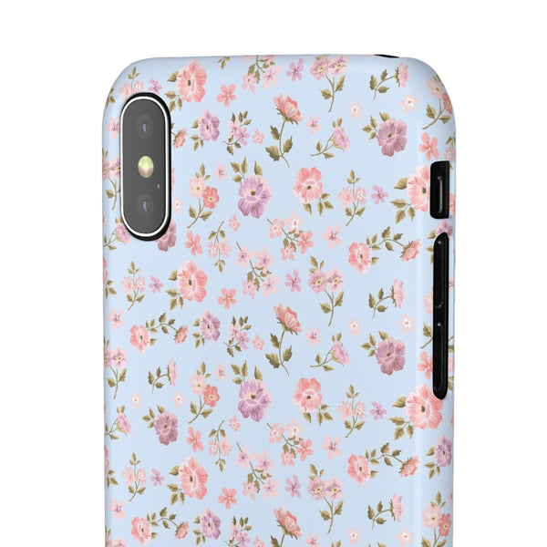 Loveshackfancy Shabby Chic Ditsy Floral Blue Phone Case