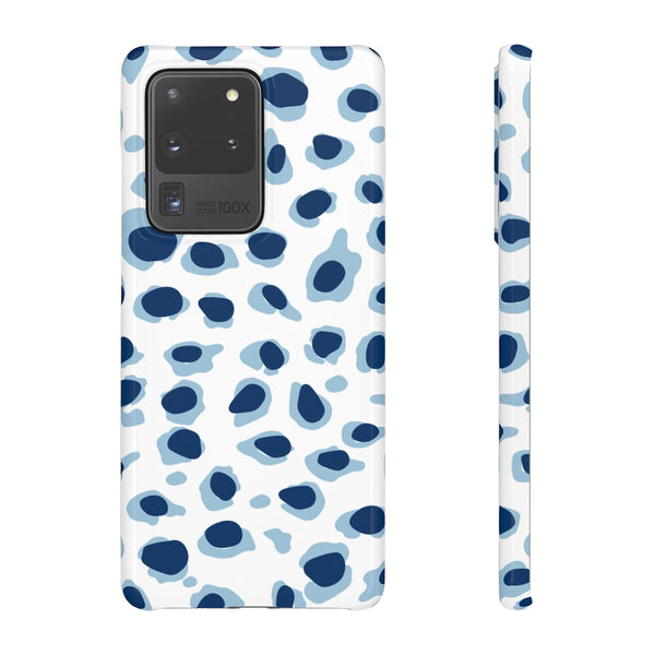 Preppy Leopard Blue + Navy Phone Case