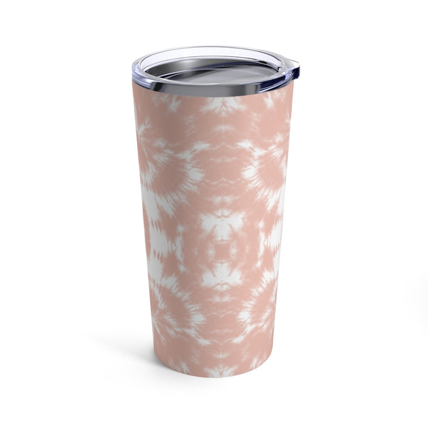 Blush Pink Shibori Ikat Tie Dye Tumbler Drink stays cool 20oz Loveshackfancy Inspired