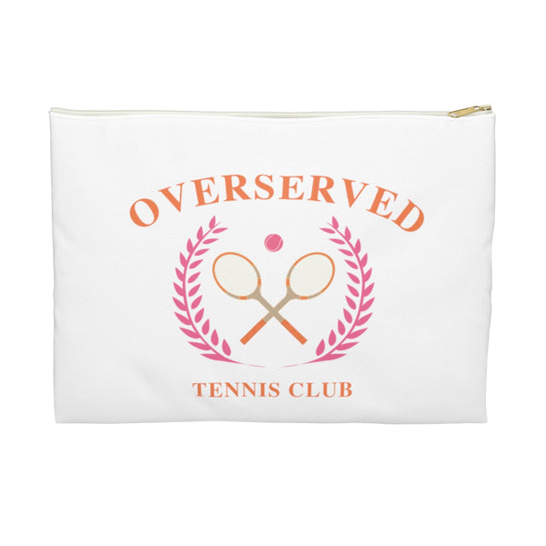 Overserved Tennis Club Zip Accessory Pouch - Available for your town or Club please email us