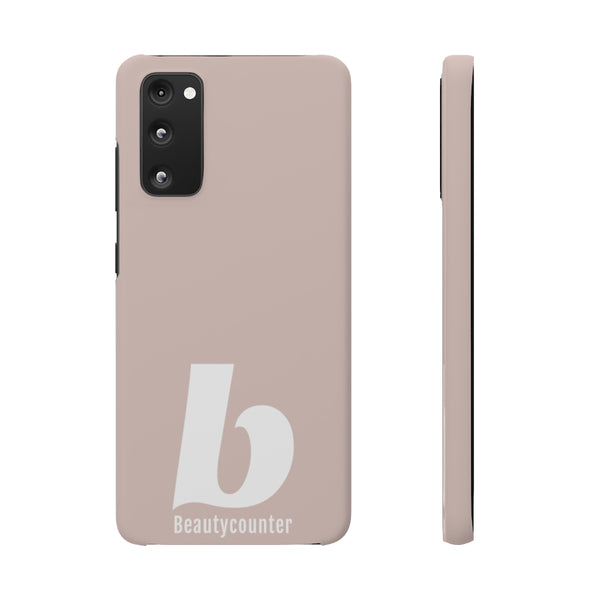 SLEEK Version Pretty Printing X Beautycounter Phone Case Blush`with White Logo