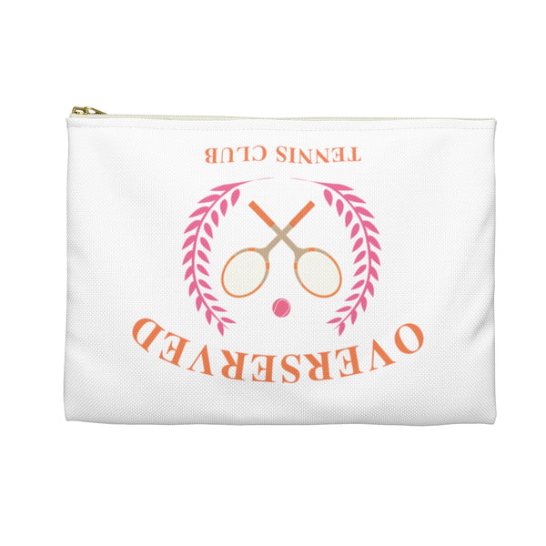 Overserved Tennis Club Zip Accessory Pouch - Available for your town or Club please email us