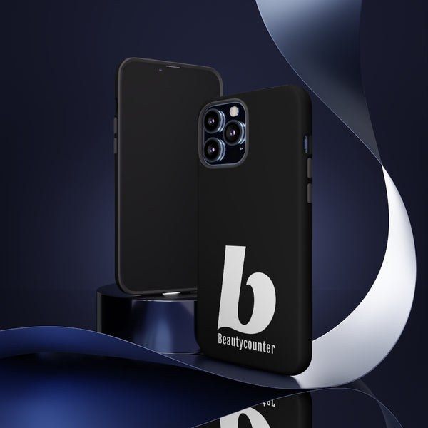 TOUGH Version Pretty Printing X Beautycounter Limited Edition Case Black with White logo