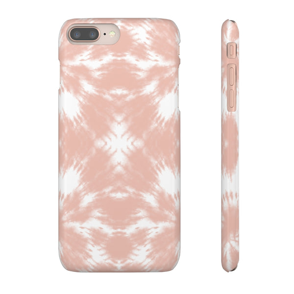 Tie Dye Shibori Blush + White Phone Case