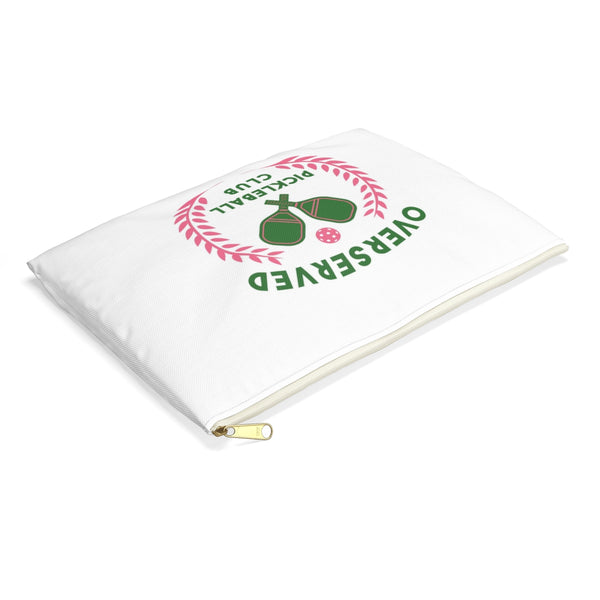 Overserved Pickle Ball Zip Accessory Pouch - Available for your town or Club please email us