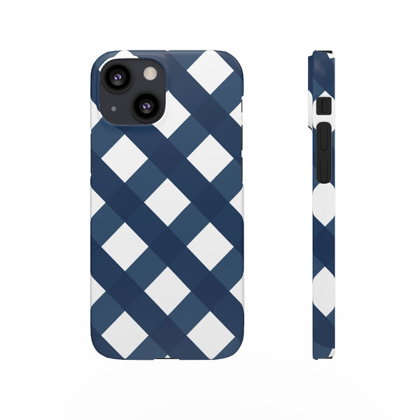 SLEEK Version Pretty Printing x Beautycounter Classic Navy Gingham Phone Case