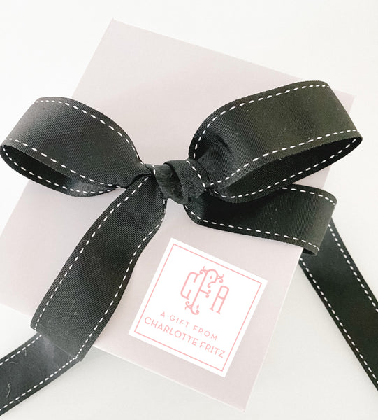 Gift Sticker Royal Monogram White (more color options)