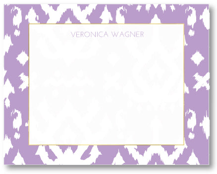 Notecard Island Ikat Orchid