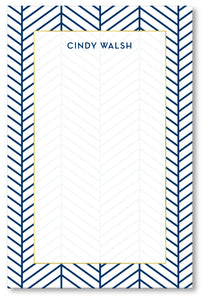 Notepad - Herringbone Navy