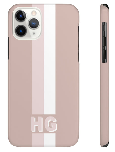 Phone Case - Blush Racing Stripe