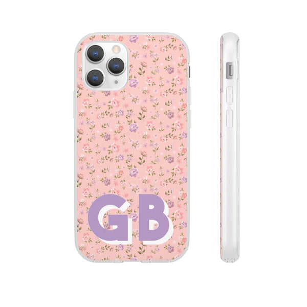 Flexible Phone Case Rubber Protective Love Shack Fancy Inspired Disty Floral Pink