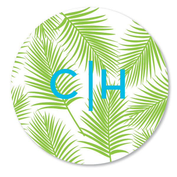 Plate  - Modern Palm Print