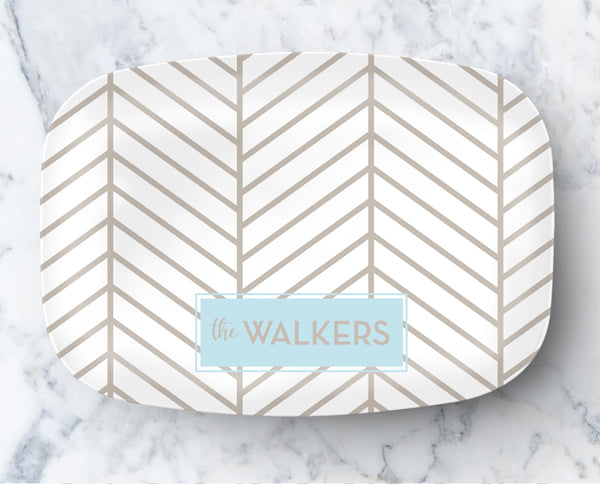 Platter - Herringbone Neutral