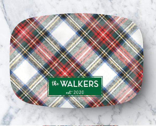 Platter - Holiday Plaid