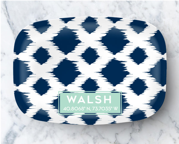 Platter - Classic Ikat Navy