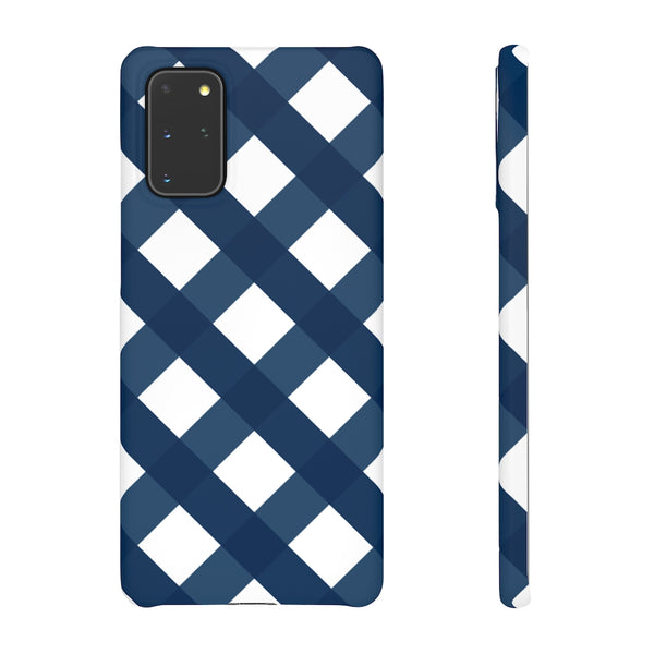 SLEEK Version Pretty Printing x Beautycounter Classic Navy Gingham Phone Case