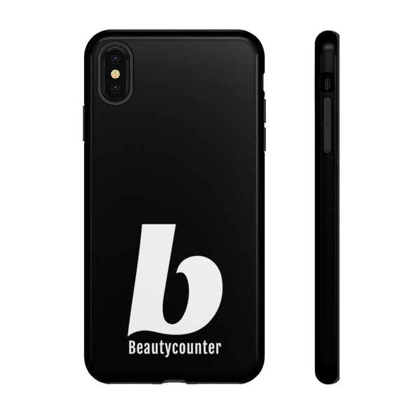 TOUGH Version Pretty Printing X Beautycounter Limited Edition Case Black with White logo