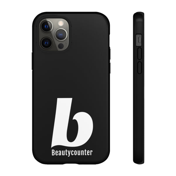 TOUGH Version Pretty Printing X Beautycounter Limited Edition Case Black with White logo