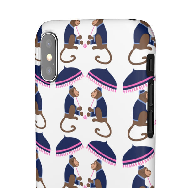 Monkey See Monkey Do Navy Phone Case