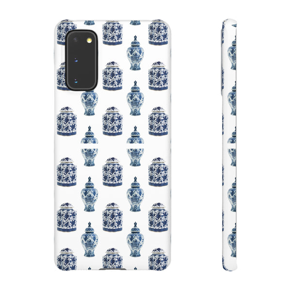 Chinoiserie Chic Blue and White Vase Preppy Phone Case