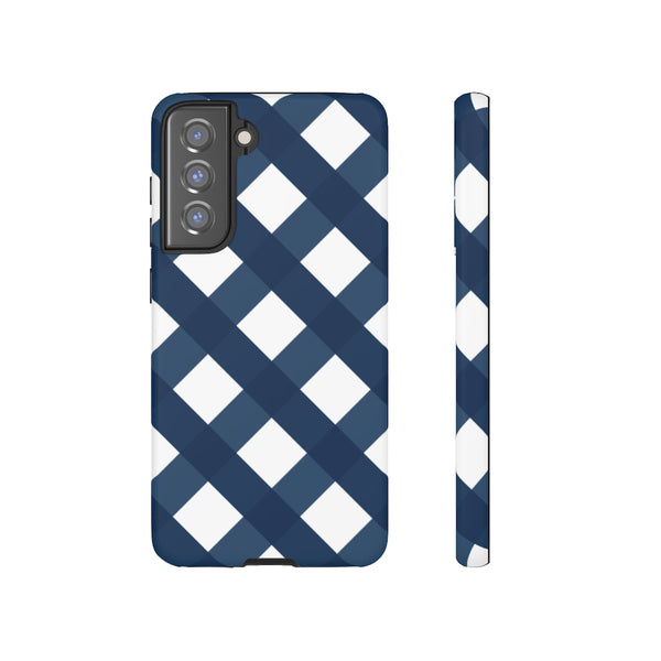 TOUGH Version Pretty Printing X Beautycounter Limited Edition Case Gingham Navy + White