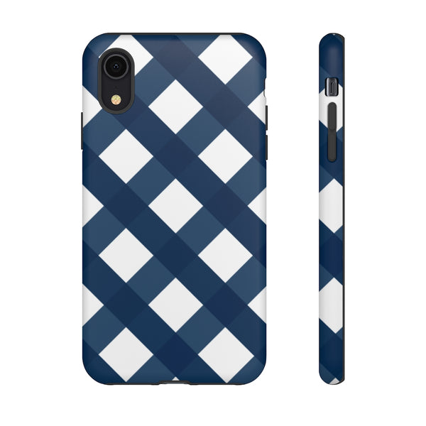 TOUGH Version Pretty Printing X Beautycounter Limited Edition Case Gingham Navy + White