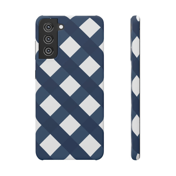 SLEEK Version Pretty Printing x Beautycounter Classic Navy Gingham Phone Case