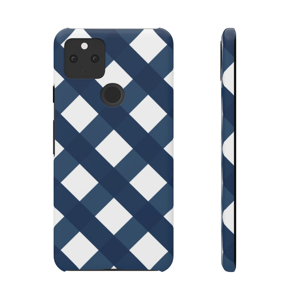 SLEEK Version Pretty Printing x Beautycounter Classic Navy Gingham Phone Case
