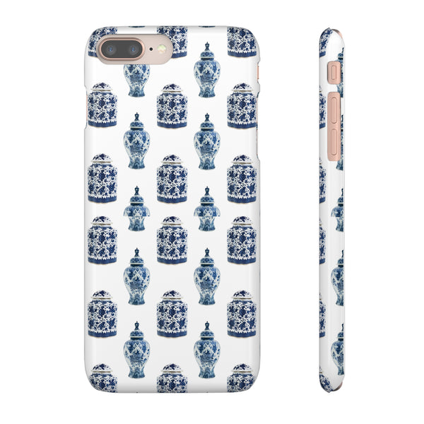 Chinoiserie Chic Blue and White Vase Preppy Phone Case