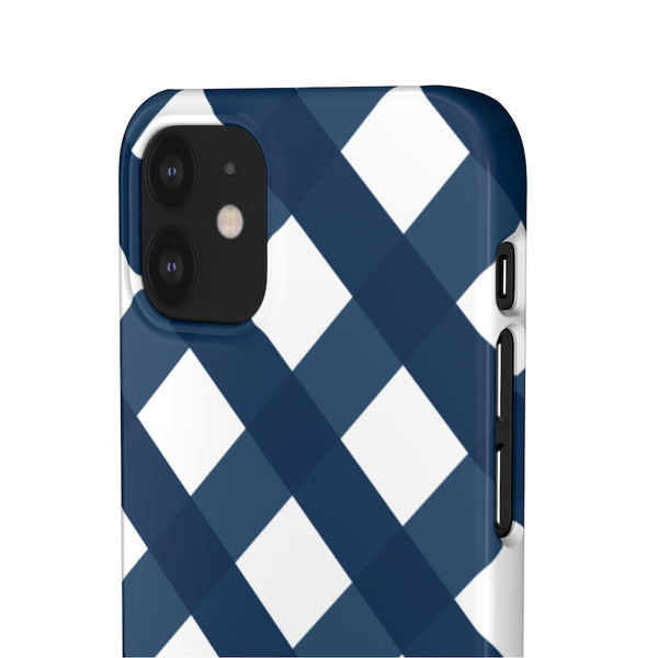 SLEEK Version Pretty Printing x Beautycounter Classic Navy Gingham Phone Case