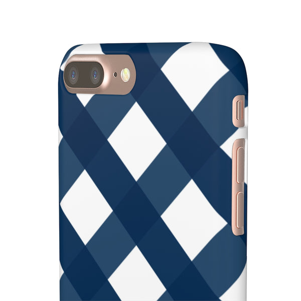 SLEEK Version Pretty Printing x Beautycounter Classic Navy Gingham Phone Case