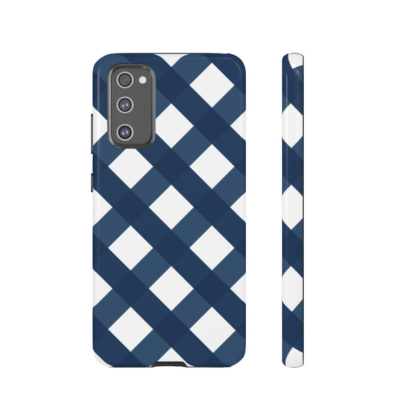 TOUGH Cases Pretty Printing X Beautycounter Limited Edition Case Gingham Plaid Navy
