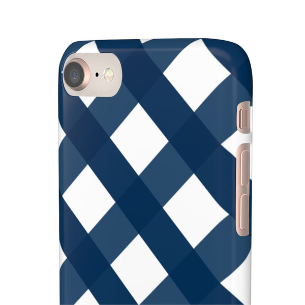 Ginghman Navy + White Blue Phone Case