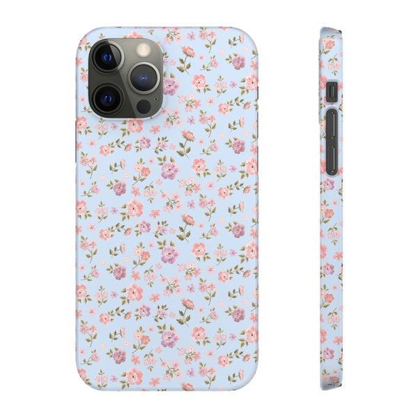 Loveshackfancy Shabby Chic Ditsy Floral Blue Phone Case