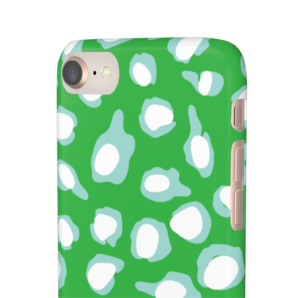 Chic Spots Green + Aqua Phone Case