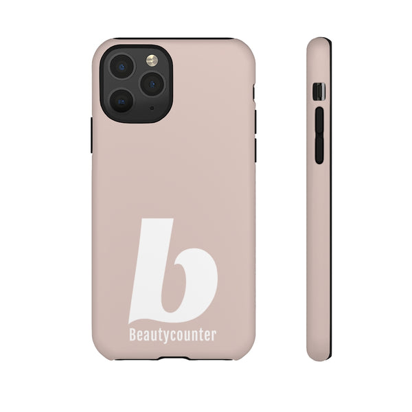 TOUGH Version Pretty Printing X Beautycounter Limited Edition Case Blush with White logo