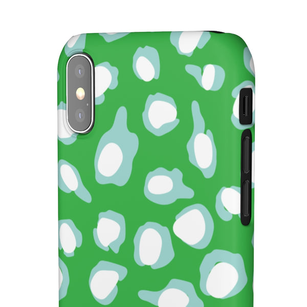 Chic Spots Green + Aqua Phone Case