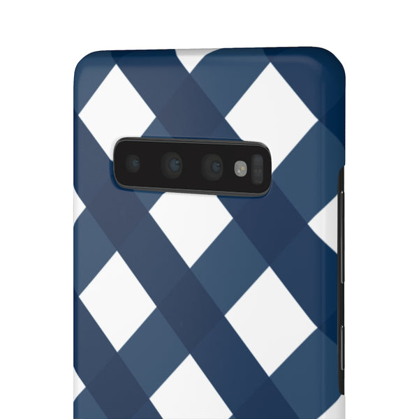 Ginghman Navy + White Blue Phone Case