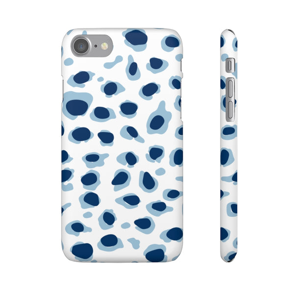 Preppy Leopard Blue + Navy Phone Case
