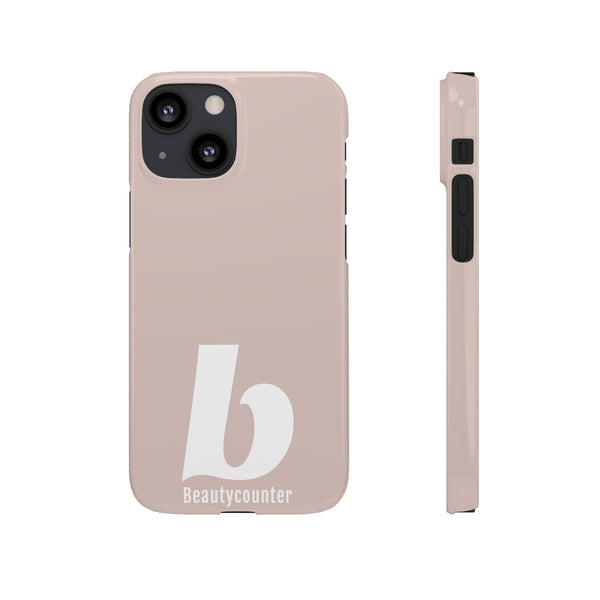 SLEEK Version Pretty Printing X Beautycounter Phone Case Blush`with White Logo