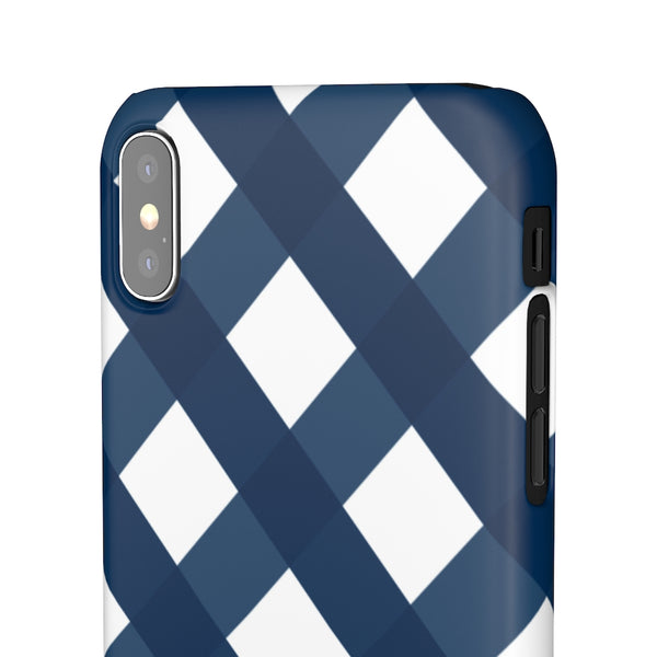 SLEEK Version Pretty Printing x Beautycounter Classic Navy Gingham Phone Case