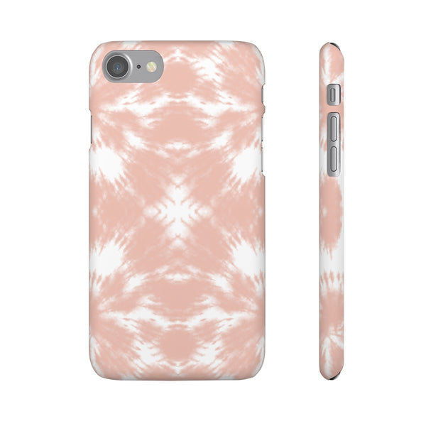 Tie Dye Shibori Blush + White Phone Case