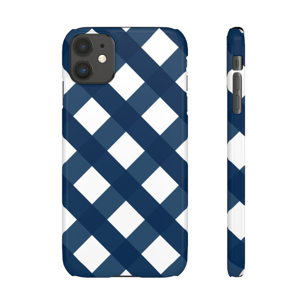 SLEEK Version Pretty Printing x Beautycounter Classic Navy Gingham Phone Case
