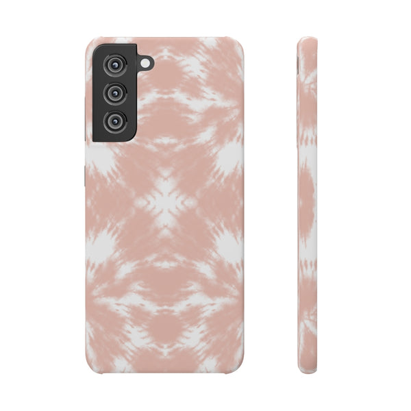 Tie Dye Shibori Blush + White Phone Case