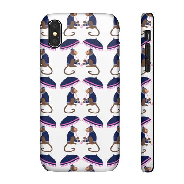 Monkey See Monkey Do Navy Phone Case