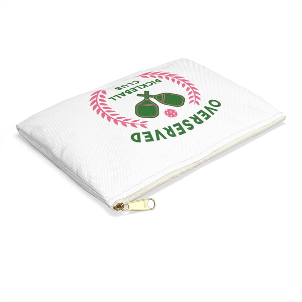 Overserved Pickle Ball Zip Accessory Pouch - Available for your town or Club please email us